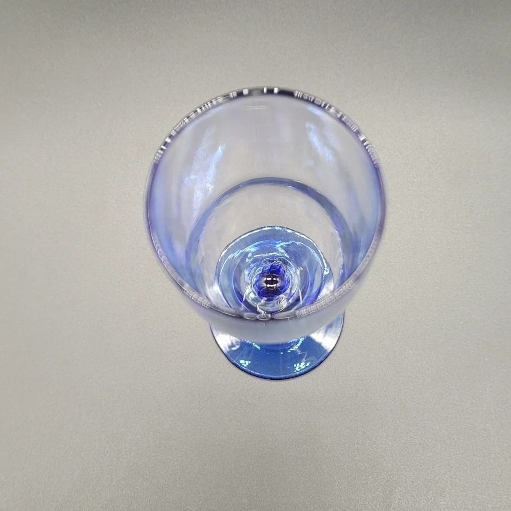 Vintage Blue Libbey Domaine Champagne Glass Flute (Replacement)​​​